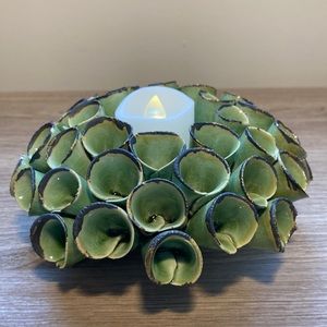 Handmade Ceramic votive holder by an artist